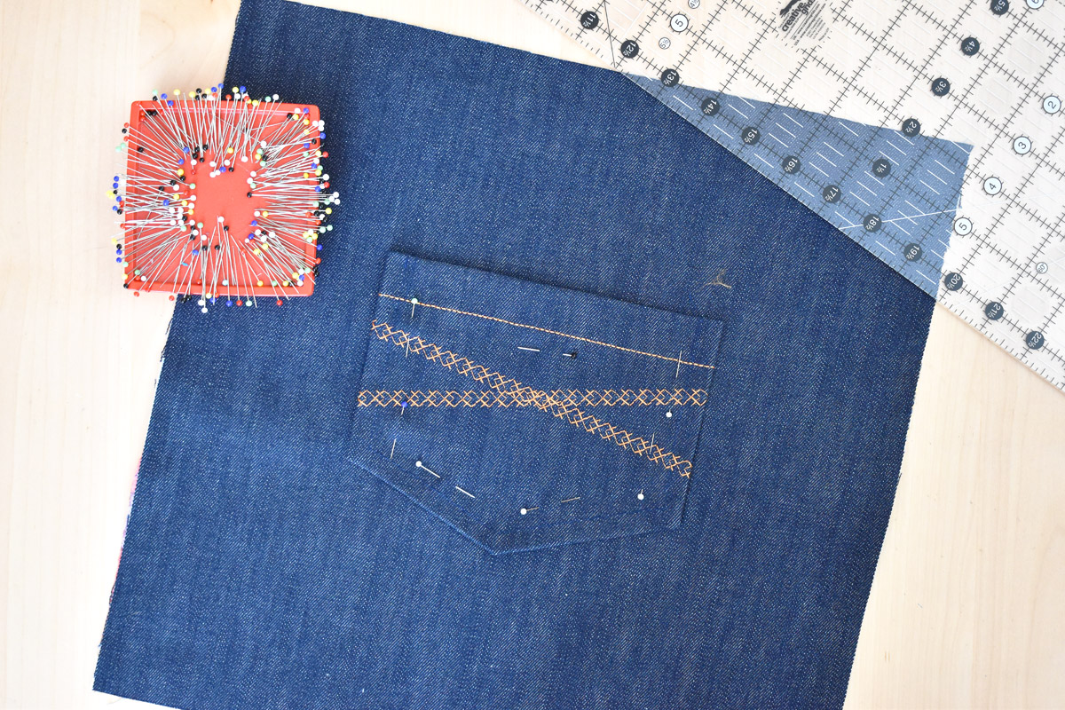 Denim Sewing Skill Builder Tote by Erika Mulvenna