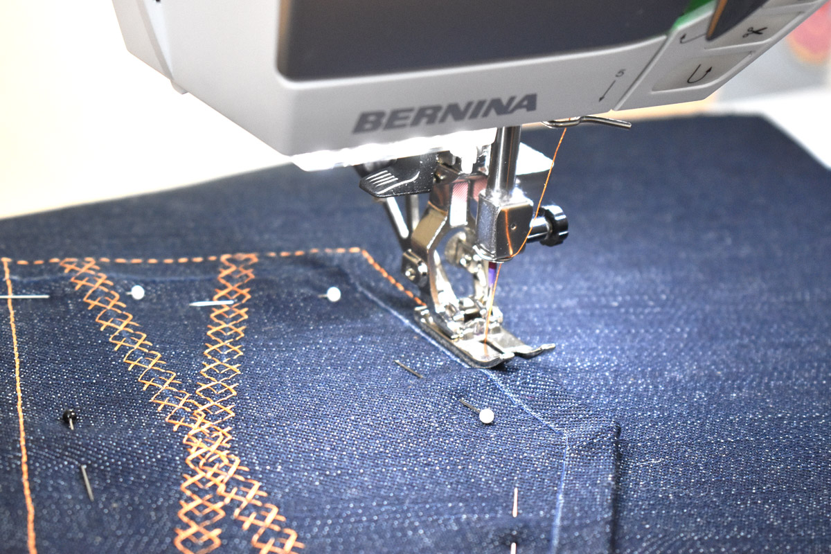 Denim Sewing Skill Builder Tote by Erika Mulvenna