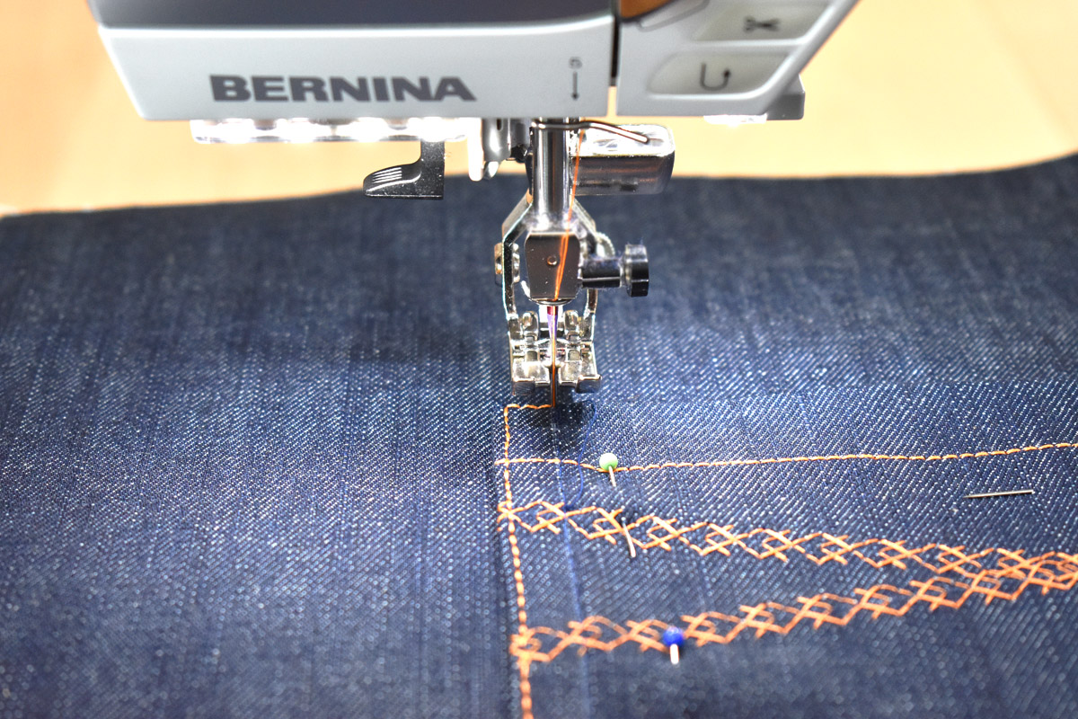 Denim Sewing Skill Builder Tote by Erika Mulvenna