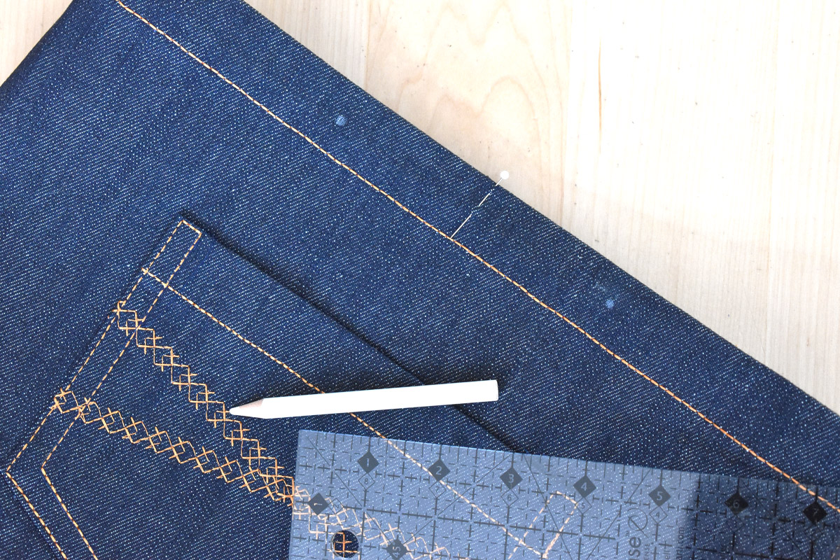 Denim Sewing Skill Builder Tote by Erika Mulvenna