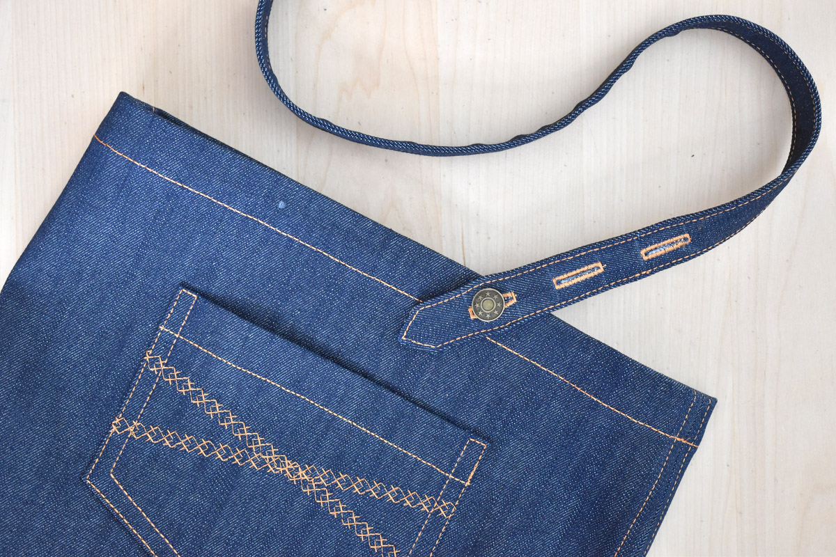 Denim Sewing Skill Builder Tote by Erika Mulvenna
