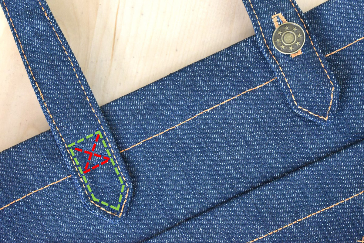 Denim Sewing Skill Builder Tote by Erika Mulvenna