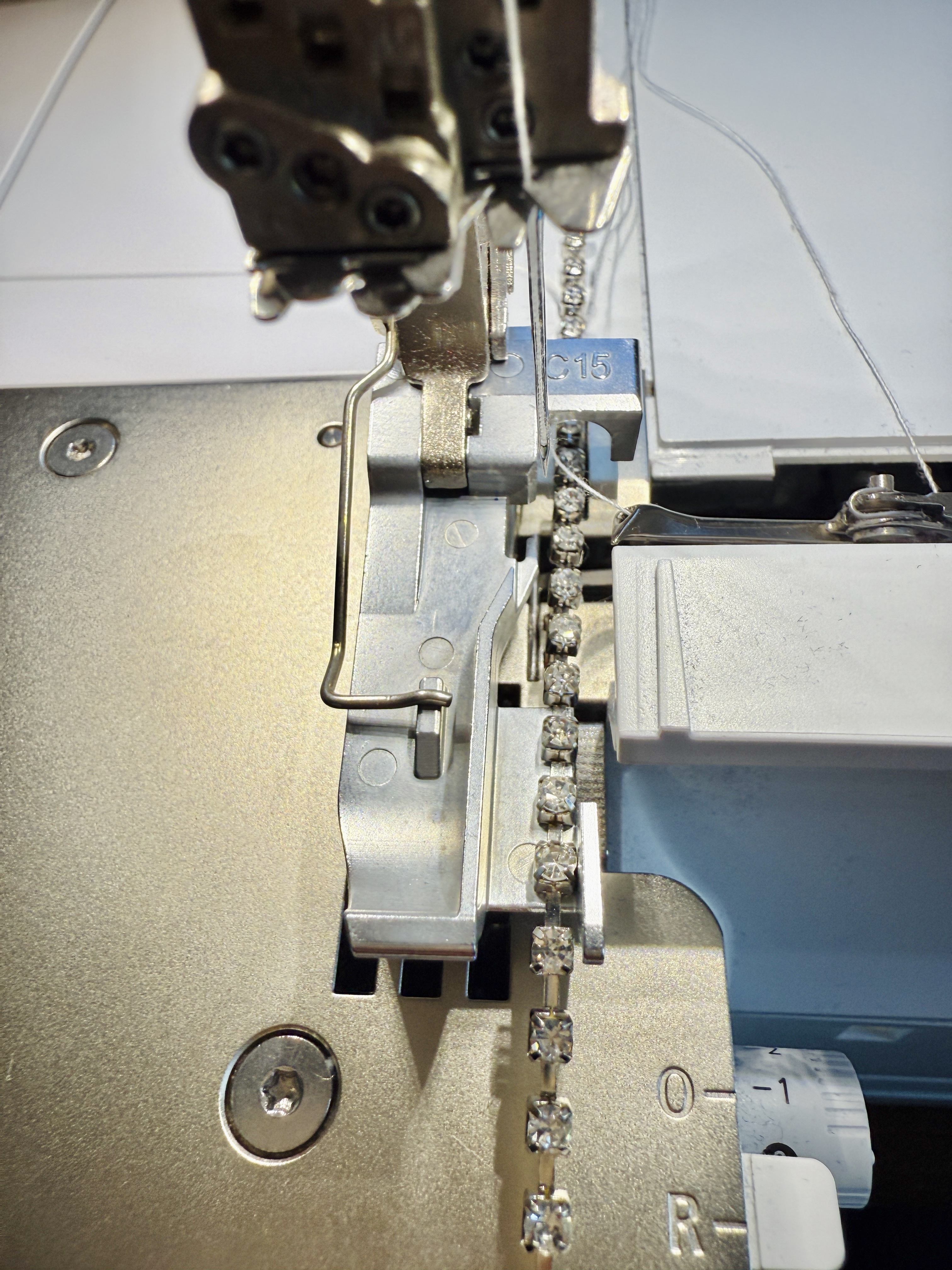 WeAllSew Blog Post Tutorial How to add Rhinestone Trim to a Purse