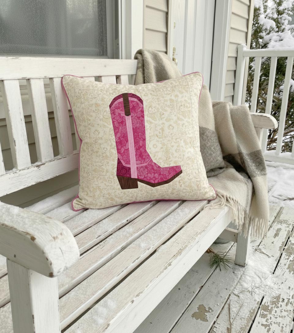 Cowboy Boot quilt block pattern by Joe June and Mae