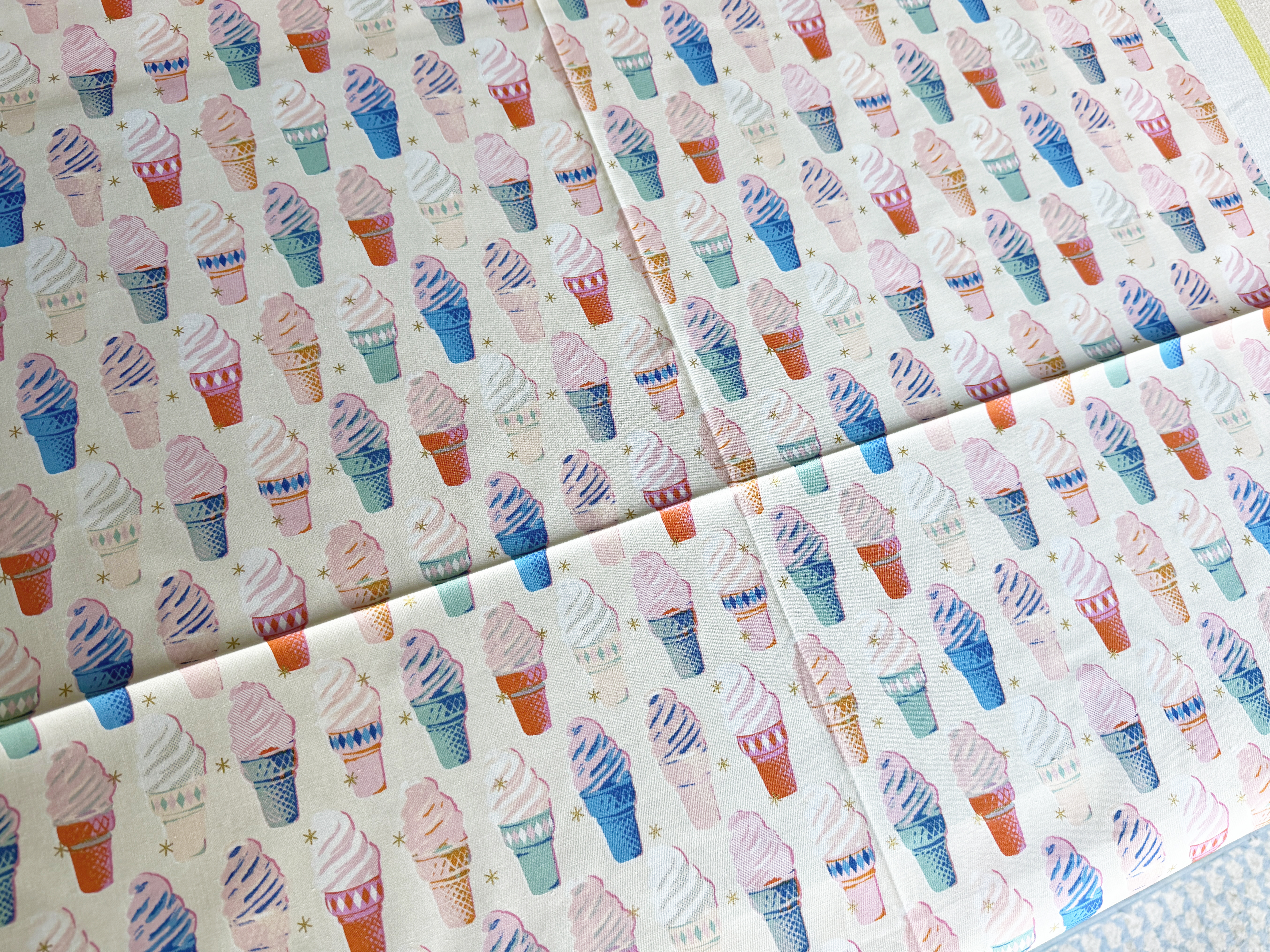 background fabric folded
