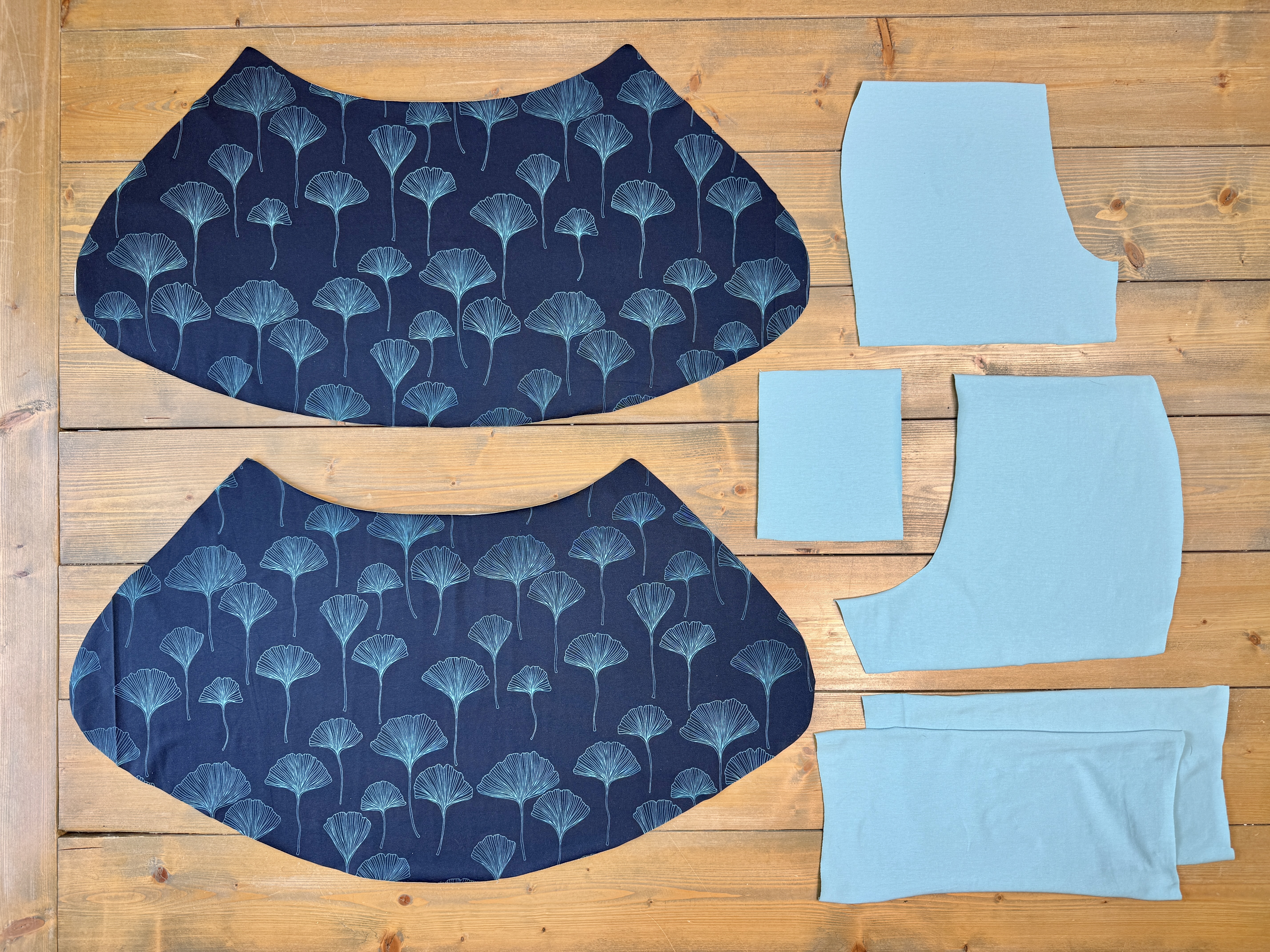 skort pieces cut