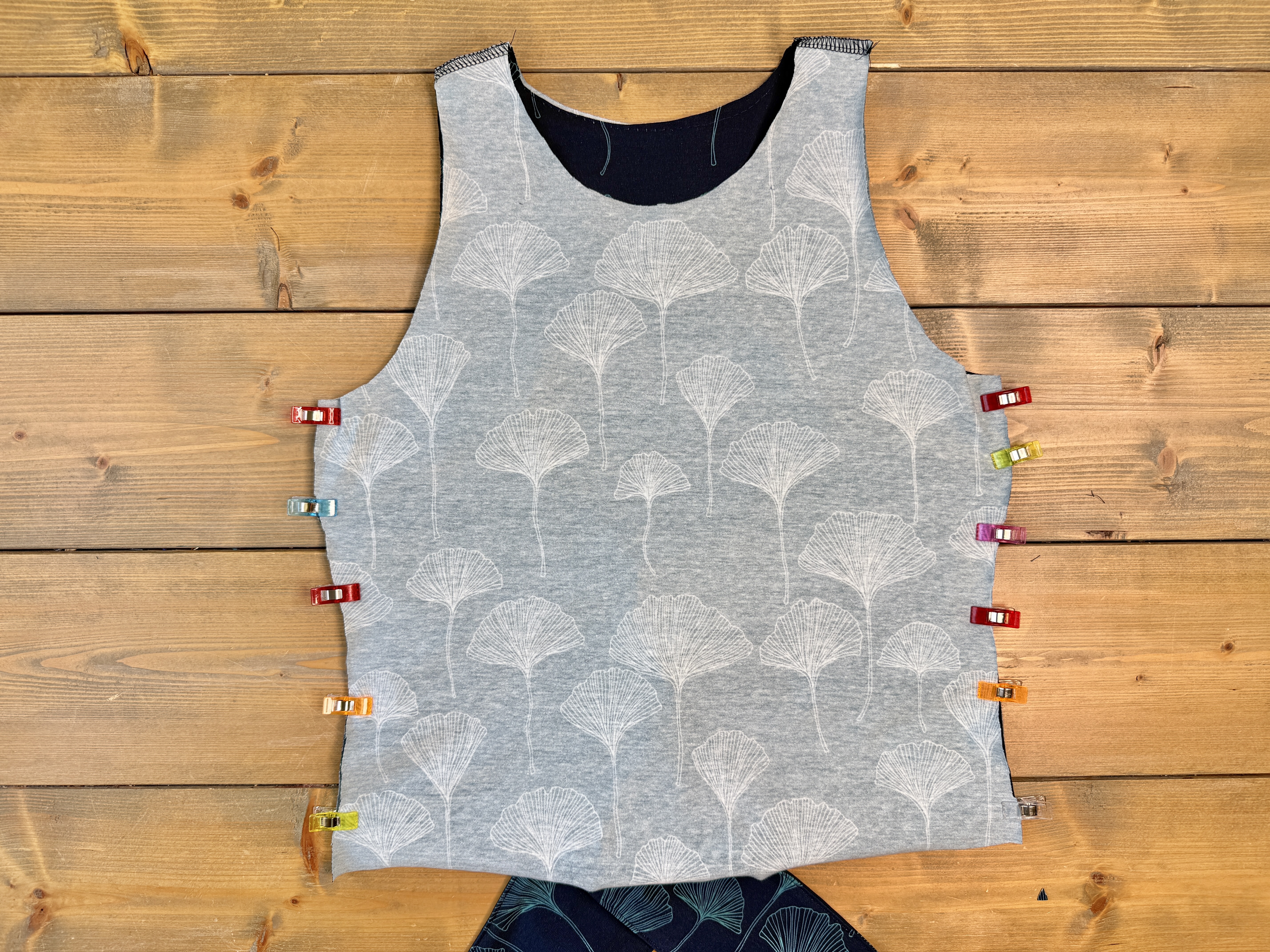 flip the front over onto the back bodice