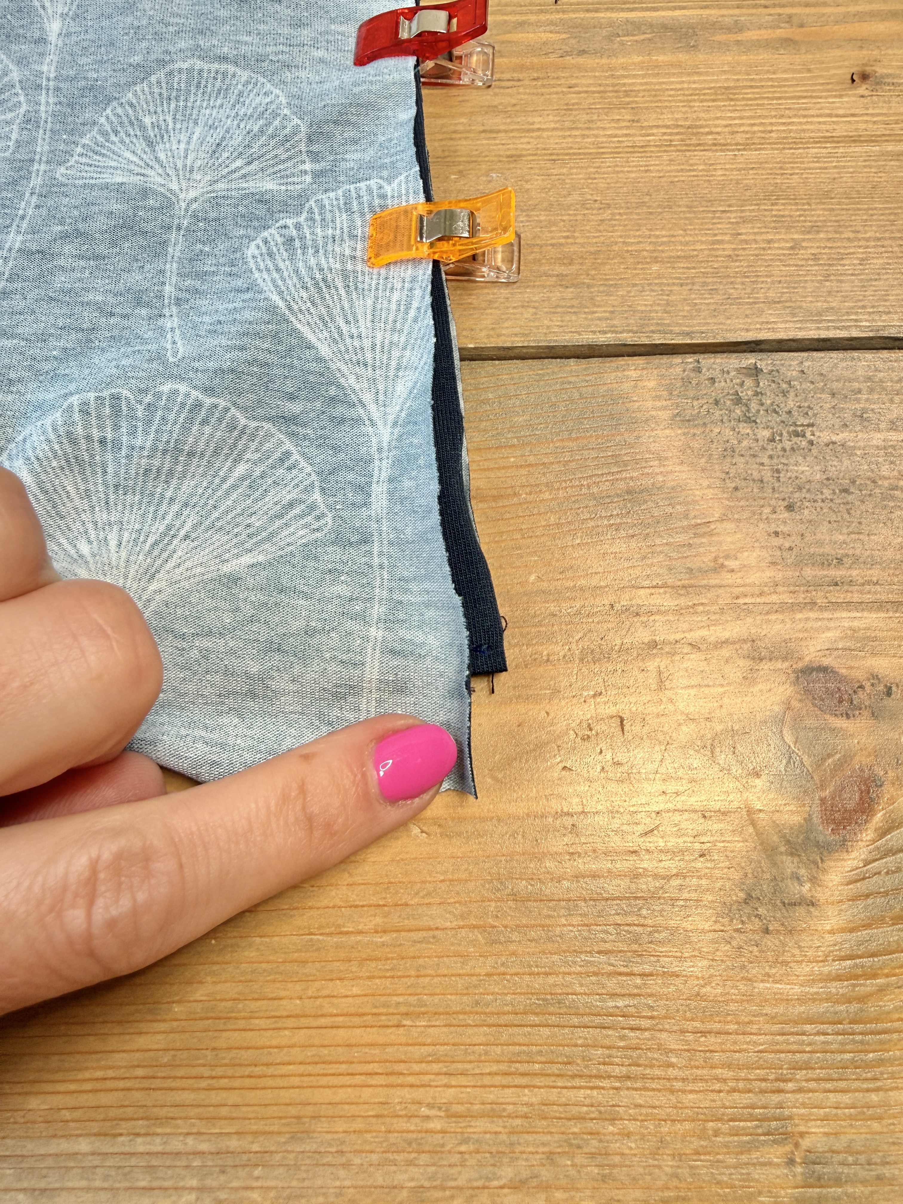 pin fabric together