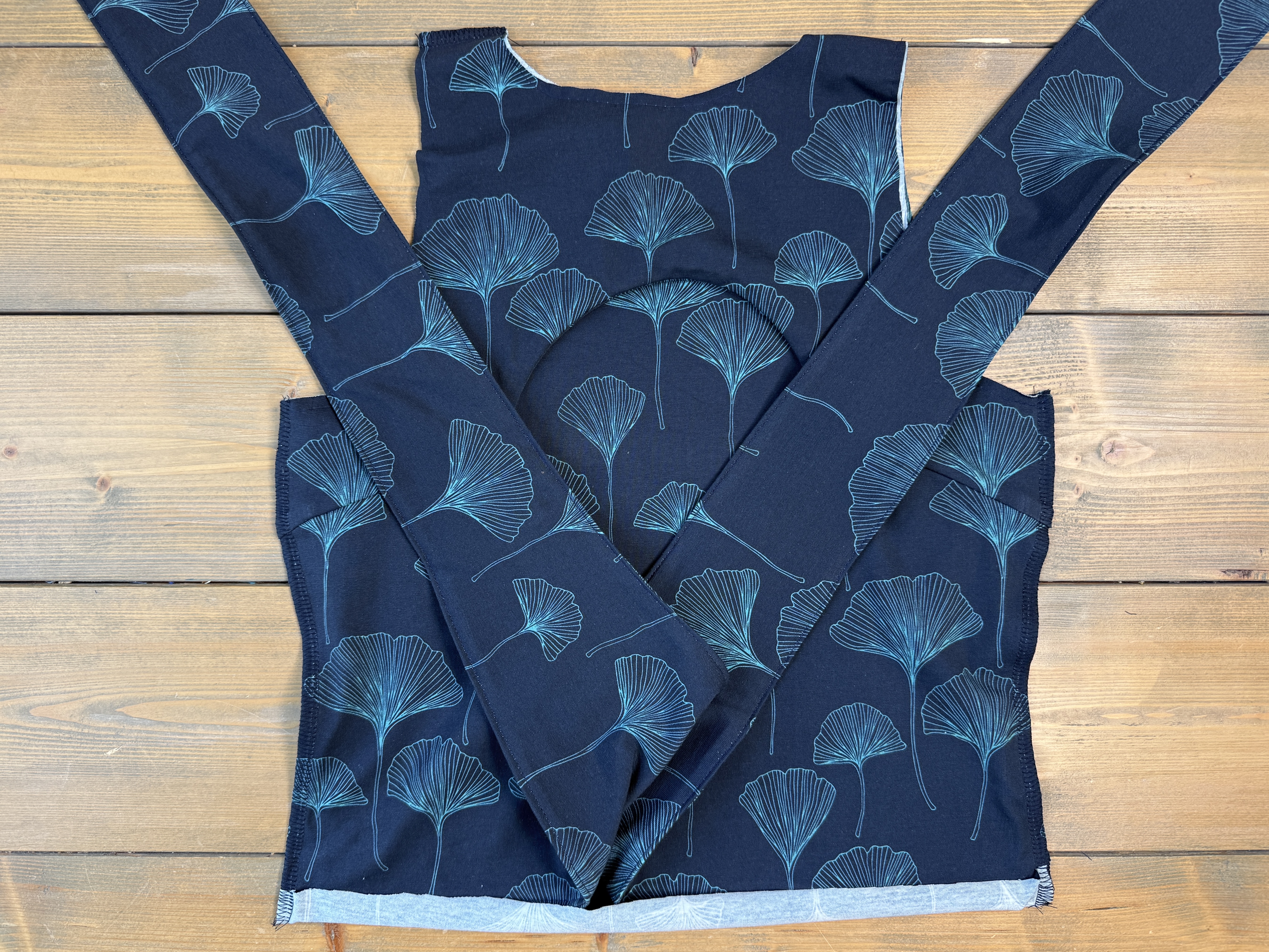 fabric laid out