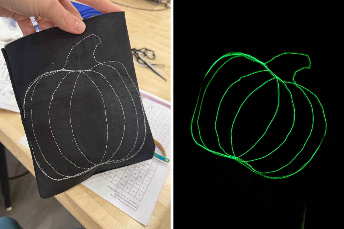 halloween glow in the dark bag